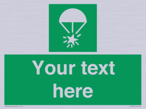 Custom sign safe condition Rocket parachute flare